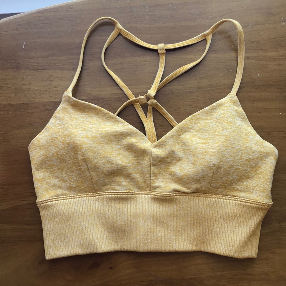 Strappy sports bra